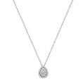 Load image into Gallery viewer, .925 Sterling Silver 3/8 cttw Lab Grown Diamond Drop Pendant Necklace
