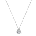 Load image into Gallery viewer, .925 Sterling Silver 3/8 cttw Lab Grown Diamond Drop Pendant Necklace