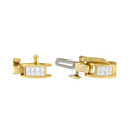 Load image into Gallery viewer, 14K Yellow Gold Princess-Cut Diamond Links of Love Bracelet 2.00 cttw