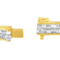 Load image into Gallery viewer, Classic 14K Yellow Gold Baguette and Princess Cut Diamond Eternity Bracelet 8 5/8 cttw