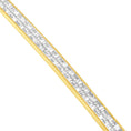 Load image into Gallery viewer, Classic 14K Yellow Gold Baguette and Princess Cut Diamond Eternity Bracelet 8 5/8 cttw