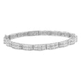 Load image into Gallery viewer, 14K White Gold Round-Cut Diamond Bracelet 3.22 cttw