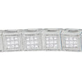Load image into Gallery viewer, 14K White Gold Princess Cut Diamond Cube Bracelet 2.86 cttw