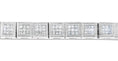 Load image into Gallery viewer, 14K White Gold Princess Cut Diamond Cube Bracelet 2.86 cttw