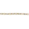 Load image into Gallery viewer, 14K Yellow Gold Multi--Cut Diamond Ties of Love Eternity Bracelet 11.25 cttw
