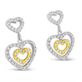 Load image into Gallery viewer, 14K Two Toned 1/2 cttw Round Cut Diamond Earrings