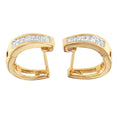 Load image into Gallery viewer, 14k Yellow Gold 1/2ct TDW Princess and Baguette Diamond Earrings