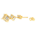 Load image into Gallery viewer, 14K Yellow Gold 1 cttw Princess Cut Diamond Earrings