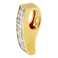 Load image into Gallery viewer, 14K Yellow Gold Princess-Cut Diamond Pillar Pendant Necklace 1 5/8 cttw,