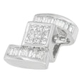 Load image into Gallery viewer, 14K White Gold 1 2/5 cttw Princess and Baguette Cut Diamond Zig Zag Pendant Necklace