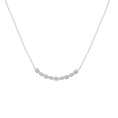 Load image into Gallery viewer, Sterling Silver Diamond Bar Mixed Shape Necklace