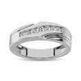 Load image into Gallery viewer, 10K White Gold 1/4 Ct.Tw. Diamond Mens Band