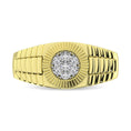 Load image into Gallery viewer, Diamond 1/2 Ct.Tw. Rolex Mens Ring in 14K Yellow Gold