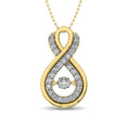 Load image into Gallery viewer, 14K Yellow Gold 1/5 Ctw Diamond Infinity Pendant