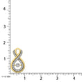 Load image into Gallery viewer, 14K Yellow Gold 1/5 Ctw Diamond Infinity Pendant