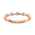 Load image into Gallery viewer, 14K Rose Gold 1/8 Ct.Tw. Diamond Stackable Band