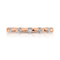 Load image into Gallery viewer, 14K Rose Gold 1/8 Ct.Tw. Diamond Stackable Band