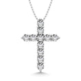 Load image into Gallery viewer, 10K White Gold 1/20 Ct.Tw.Diamond Cross Pendant