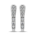 Load image into Gallery viewer, 10K White Gold 1/5 Ct.Tw.Diamond Hoop Earrings