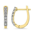 Load image into Gallery viewer, Diamond 1/5 Ct.Tw. Hoop Earrings in 10K Yellow Gold