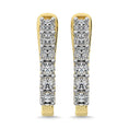 Load image into Gallery viewer, Diamond 1/5 Ct.Tw. Hoop Earrings in 10K Yellow Gold