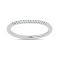 Load image into Gallery viewer, Diamond 1/20 ct tw Round-cut Wedding Band in 10K White Gold