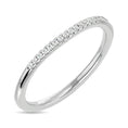 Load image into Gallery viewer, Diamond 1/20 ct tw Round-cut Wedding Band in 10K White Gold