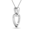 Load image into Gallery viewer, 10K White Gold 1/10 Ctw Diamond Heart Pendant