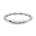 Load image into Gallery viewer, 14K White Gold 1/10 Ctw Diamond Stackable Ring