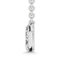 Load image into Gallery viewer, Diamond 1/6 Ct.Tw. Round and Baguette Cut Infinity Necklace in 10K White Gold