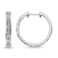 Load image into Gallery viewer, Diamond 1/3 Ct.Tw. Hoop Earrings in 10K White Gold