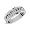 Load image into Gallery viewer, 10K White Gold 1/10 Ct.Tw. Diamond Illusion Mens Band