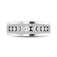 Load image into Gallery viewer, 10K White Gold 1/10 Ct.Tw. Diamond Illusion Mens Band