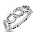 Load image into Gallery viewer, 14K White Gold 1/6 Ct.Tw. Diamond Interlinked Annivesary Band