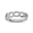 Load image into Gallery viewer, 14K White Gold 1/6 Ct.Tw. Diamond Interlinked Annivesary Band