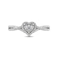 Load image into Gallery viewer, 10K White Gold 1/4 Ct.Tw. Diamond Heart Ring