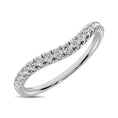 Load image into Gallery viewer, 14K White Gold 1/6 ctw Contour Band Ring