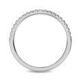 Load image into Gallery viewer, 14K White Gold 1/6 ctw Contour Band Ring