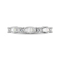 Load image into Gallery viewer, 14K White Gold 1/4 Ctw Round and Tapper Diamond Band Ring