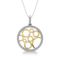Load image into Gallery viewer, 10K White Gold 1/4 Ct.Tw. Diamond Circle Pendant