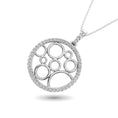 Load image into Gallery viewer, 10K White Gold 1/4 Ct.Tw. Diamond Circle Pendant