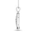 Load image into Gallery viewer, 10K White Gold 1/4 Ct.Tw. Diamond Circle Pendant