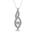 Load image into Gallery viewer, Sterling Silver Moving Diamond Accent Fashion Pendant