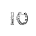 Load image into Gallery viewer, 10K White Gold 1/6 Ct.Tw. Diamond Hoop Earrings