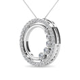 Load image into Gallery viewer, Diamond 3/8 Ct.Tw. Circle Pendant in 14K White Gold
