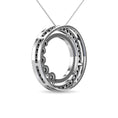 Load image into Gallery viewer, Diamond 3/8 Ct.Tw. Circle Pendant in 14K White Gold