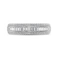 Load image into Gallery viewer, 14K White Gold Round and Baguette Diamond 2/5 Ct.Tw. Anniversary Band