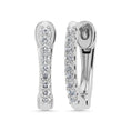 Load image into Gallery viewer, Diamond 1/10 Ct.Tw. Hoop Earrings in 14K White Gold