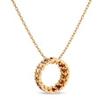 Load image into Gallery viewer, Diamond 1/4 Ct.Tw. Circle Pendant in 14K Yellow Gold