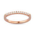 Load image into Gallery viewer, Diamond Wedding Band 1/6 ct tw in 10K Rose Gold